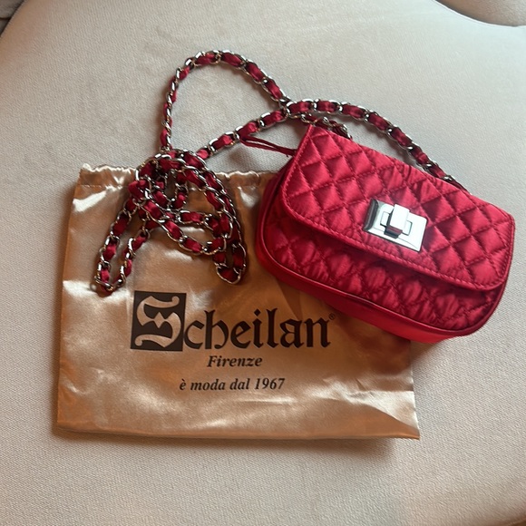 NWT satin mini crossbody in rich ruby red! - Picture 10 of 11